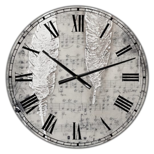 Designart Heaven Sent Oversized Cottage Wall Clock